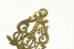 14K Yellow Gold #1 Number One Best Friend Friendship Charm/Pendant