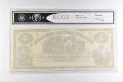 RCGS Gem CU 65PQ $3 1860s New Orleans LA Citizens Bank Of Louisiana