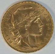 Super choice BU 1912 France 20 Francs Gold 'Rooster'