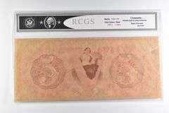RCGS Gem CU 69 PQ $5 1800s New Orleans, LA Canal Bank Note