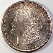 1891 S White BU Morgan Dollar