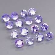 Glittering 2.73ct bright blue violet Tanzanite set