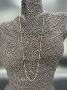 10k Yellow Gold Solid Box Link Chain 0.7mm Necklace 24"