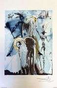 Highly Collectible and Rare Salvador Dali Original Llithograph from 'Les Chevaux de Dali' Suite