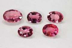 Hot! Hot! Hot! Pink Tourmaline - Lot of 5