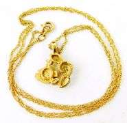 10K Harley Davidson Necklace, Mint in Box