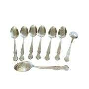 Vintage 56 Piece Monogrammed “K” Silverplate Flatware Set From Old Company Plate