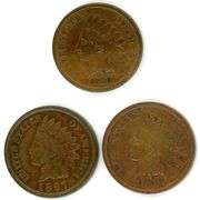 3 Nicer Indian Head Cents: 1880, 1897, & 1906