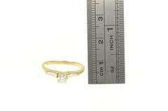 14K Yellow Gold 0.55 Ctw Diamond VVS Baguette Engagement Ring