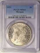 1921 Morgan Silver Dollar PCGS MS64