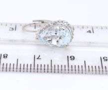 10kt White gold 2.40ctw Aquamarine earrings
