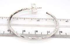 Ippolita silver hammered hoop earrings in 925 sterling silver