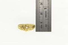 14K Yellow Gold Vintage Textured Nugget Cluster Ring