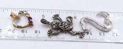 Group lot of vintage 925 sterling silver pendants