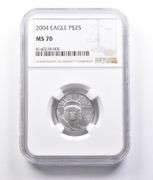 2004 $25 American Platinum Eagle 1/4 Oz Platinum MS70 NGC