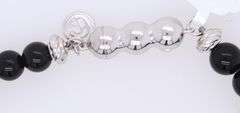 Gabriel & Co 6mm black onyx beaded bracelet