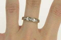 14K White Gold 1.00 Ctw Diamond Classic Wedding Band Ring