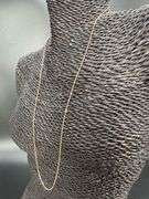 10k Yellow Gold Solid Box Link Chain 0.7mm Necklace 24"