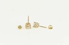 14K Yellow Gold 1.75 Ctw Diamond Solitaire Classic Stud Earrings