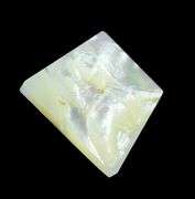 Shimmering 30ct dog carving in Mother of Pearl