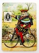 Rare Bicycle Playing Cards Mechanical Advertising Card