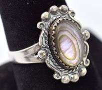 Amazing 925 Abalone Shell Ring