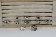 Sterling Silver Curated Ring Assortment Various Sizes & Styles (10 Ring Lot)