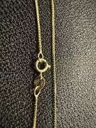 10k Yellow Gold Solid Box Chain 0.7mm Necklace 050 Gauge 18"