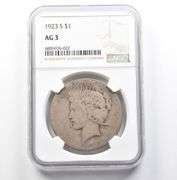 1923-S Peace Silver Dollar AG3 NGC Lowball