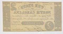 State of North Carolina $2 Note Oct 4 1861 Series