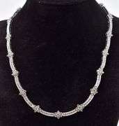 Absolutely Stunning 14K White Gold Diamond Necklace