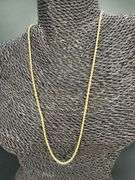 10k Yellow Gold-Hollow Diamond-Cut Rope Chain 2.5mm Necklace 22"