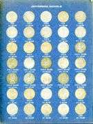 Album of 70 Jefferson Nickels 1938-1964 w/War Nickels