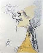 Highly Collectible Salvador Dali Original Etching From 'Casanova' Suite