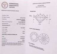 1.03ctw round brilliant cut lab grown diamond