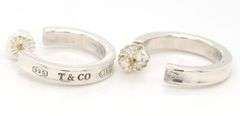 Tiffany & Co 1837 small hoop earrings in sterling silver