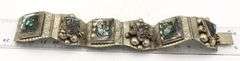 Vintage 925 sterling silver Mexico signed Abalone bracelet