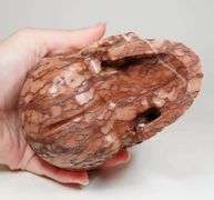 Naturally textured! 6,400ct Art Jasper Skull Carving