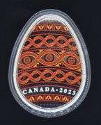 2023 Canada $20 Traditional Ukrainian Pysanka Egg 1oz Silver Coin