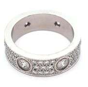 Cartier 1.26ctw Diamond Love Band Ring in 18K, SZ 54