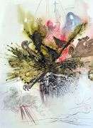 Highly Collectible and Rare Salvador Dali Original Llithograph from the 'Biblia Sacra' Suite