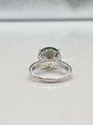 Huge Rare 8.25 Ct VVs1 Ice Blue Lab Simulated Diamond Ring