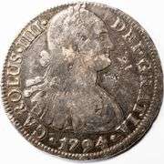 1794 Mexico City Mexico Shipwreck Effect 8 Reales