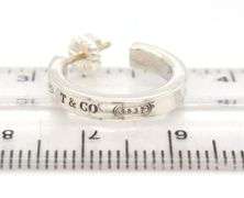 Tiffany & Co 1837 small hoop earrings in sterling silver