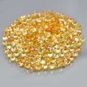 Fantastic 4.71ct diamond cut yellow Sapphire set