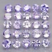 Sparkling 4.26ct 25 piece Tanzanite set