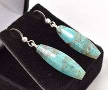 Fantastic Sterling Silver Turquoise Gemstone Earrings