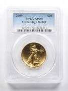 MS70 2009 $20 Ultra High Relief Gold Double Eagle 1 Oz Gold PCGS
