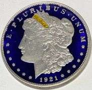 1921 Enameled Morgan Dollar