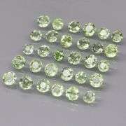 Awesome 4.06ct diamond cut GREEN Sapphire set